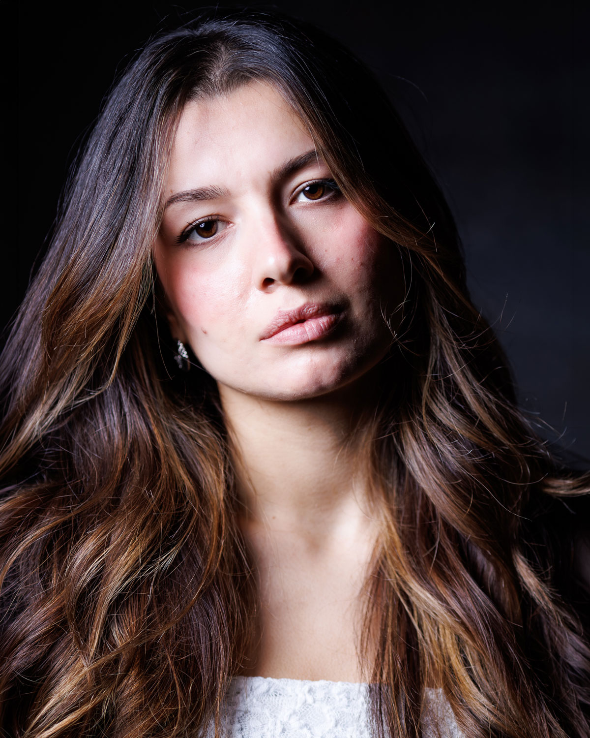 Denise Uguccioni – theatrical headshot – Gian Luca Pallai Theatrical headshot di Denise Uguccioni per book attrice e casting a Roma